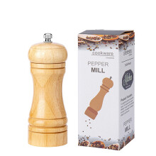 Moulin à poivre en bois avec mécanisme en céramique, 20 cm