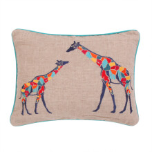 Cuscino decorativo Levtex Home Mackenzie con giraffa, 14x18 pollici
