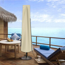 Oxford Fabric Patio Umbrella Cover with Zip, 9–12 ft