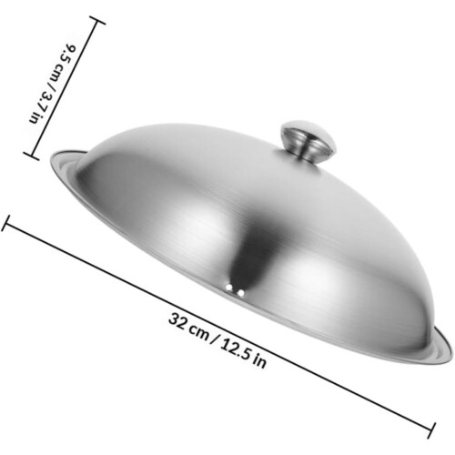 Edelstahl-Topfdeckel mit hitzebeständigem Griff, wiederverwendbarer Multifunktions-Dichtungsdeckel 1