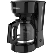 Cafetière noire 12 tasses avec technologie Vortex