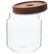 Glazen voedselcontainer voor het bewaren van granen in de keuken (1 stuk)