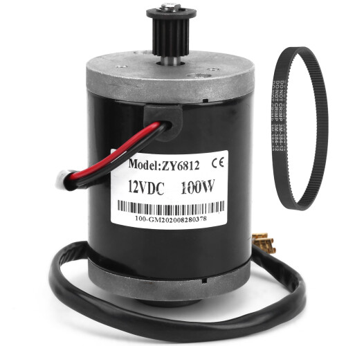 Κινητήρας ηλεκτρικού σκούτερ 12V 100W 384 χιλιοστά ιμάντας 1