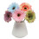 Bouquet di girasoli artificiali bianchi, 6 pezzi 6