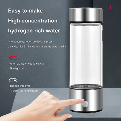 Tragbare Wasserstoffwasserflasche mit Generator (1 Stück) 2