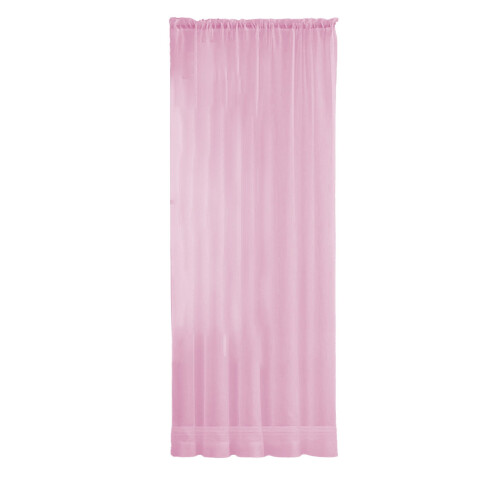 Pink sheer curtains textured lightweight 98 inches 1