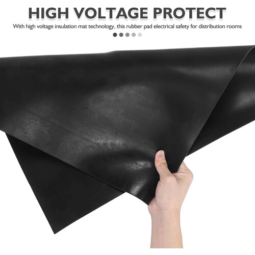 High Voltage Electrical Insulation Rubber Mat and 10kv Shock Absorption Pad 2
