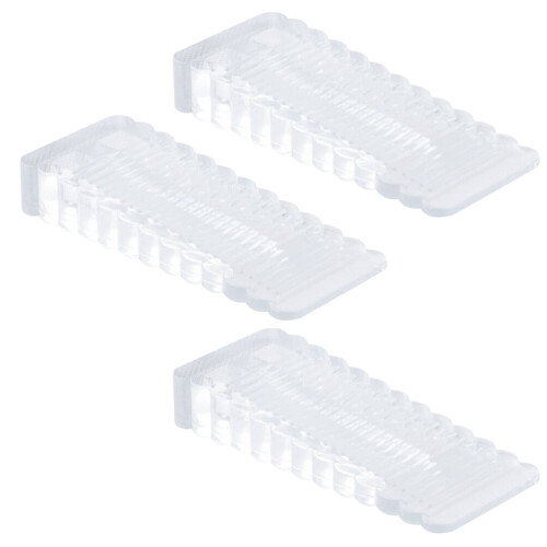 3er-Pack transparente Türstopper aus Kunststoff 2
