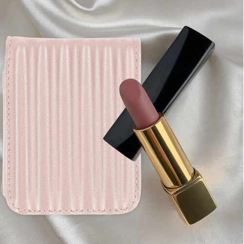 Draagbaar mini-lippenstiftetui met ingebouwde spiegel, elegante make-uphouder 2