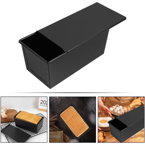 Nonstick Bread Loaf Pan with Lid for Home Baking and Professional Bakery Use Iron Material 2
