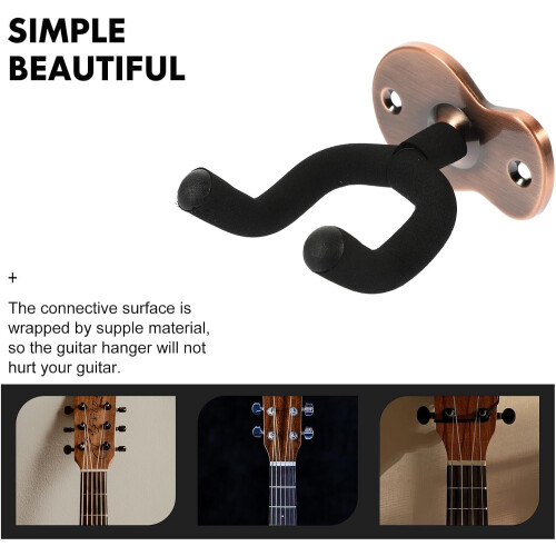 Guitar Rack Violin Hanger Ukulele Wall Mount Adjustable Hooks for String Instruments in Bedrooms 2