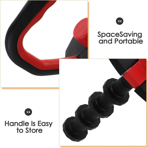 Impugnatura per kettlebell con base e 4 dadi di collegamento, convertitore per kettlebell regolabile 2