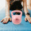 Ροζ Kettlebell διπλής λαβής που γεμίζει με νερό για ασκήσεις ενδυνάμωσης και γιόγκα 7