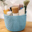 Panier de rangement de bureau imitation rotin (1 pièce) 3