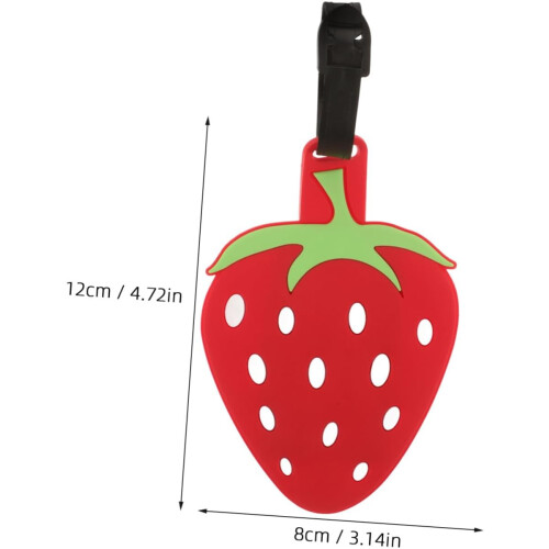 Cute Cartoon Suitcase Tags Creative Travel Bag Labels Adjustable Strap Durable Identifier Tags for Backpacks 1