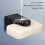 Porte-savon magnétique pour douche, support mural en ABS noir 8