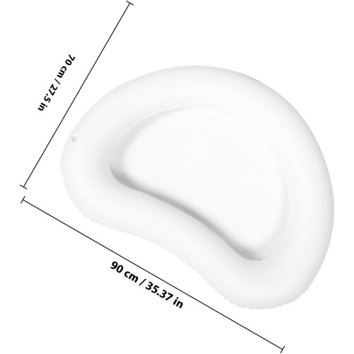 Φουσκωτή ποδόλουτρο PVC Foot Soaker Tub Spa με αντιολισθητική βάση σε φυσικό λευκό χρώμα 1