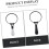 Handheld Magnifier LED Lights Magnification for Elderly Reading Books Magnifying Tool 3