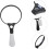 Handheld Magnifier LED Lights Magnification for Elderly Reading Books Magnifying Tool 7