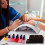Wooden Nail Drill Bits Holder Storage Box for Nail Tools Kit Accessories 6