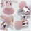 Mushroom Shape Makeup Brush Blush Brush Handle Soft Bristle Assorted style 2