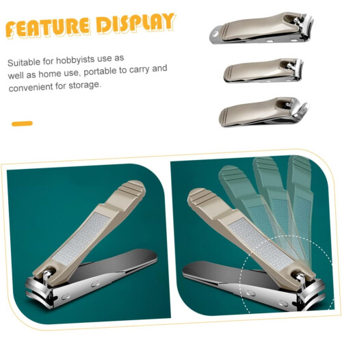 3pcs Splash Nail Clippers for Trimming Nail Tips Suitable for Home Use Comfortable Grip 1