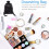 Tassel Drawstring Bag Black Satin Toiletry Pouch Compact Multi-function Storage Organizer Suitable 2