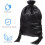 Tassel Drawstring Bag Black Satin Toiletry Pouch Compact Multi-function Storage Organizer Suitable 6