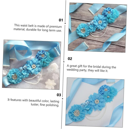 Porte-jarretelles pour la grossesse, corset de maternité orné de perles, accessoire de mode 2