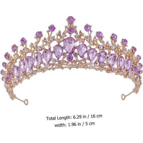 Elegante Strass-Hochzeitskrone für Damen 2