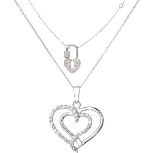 Fermoir de collier en forme de cœur, accessoire DIY, or blanc K, fermoir multifonctionnel 2