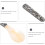 Shell Spoon Glasssked Lätt diskmaskinssäker hushållsmatsked 3