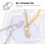 Fermoir de collier en forme de cœur, accessoire DIY, or blanc K, fermoir multifonctionnel 5