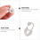 Fermoir de collier en forme de cœur, accessoire DIY, or blanc K, fermoir multifonctionnel 6