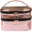 1pc Transparent Makeup Bag Double Toiletry Organizer 8