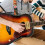 Justerbar basgitarrrem Bärbar polyesterrem för akustiska och elgitarrer med liten bredd 4