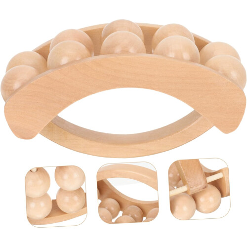 Manuelles Akupunktur-Massagegerät mit Holzgriff 1