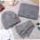 Schal, Handschuhe, Mütze, Set, warme Strickmütze, Wintermütze, Schal, Touchscreen-Handschuhe 4