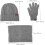 Schal, Handschuhe, Mütze, Set, warme Strickmütze, Wintermütze, Schal, Touchscreen-Handschuhe 8