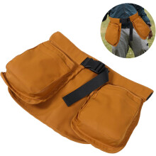 Multi bolso cintura cinto avental saco fechamento zíper para servidores garçons e pessoal da cozinha confortável ajuste esportes cintura saco