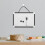 Tableau blanc double face à suspendre, pour petits espaces, effaçable à sec et dessin. 7