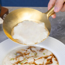 Küchenlöffel zum Servieren von Tofu, Küchenkelle, Kupfer, robust, fein polierte Oberfläche, praktischer Löffel für Lebensmittel
