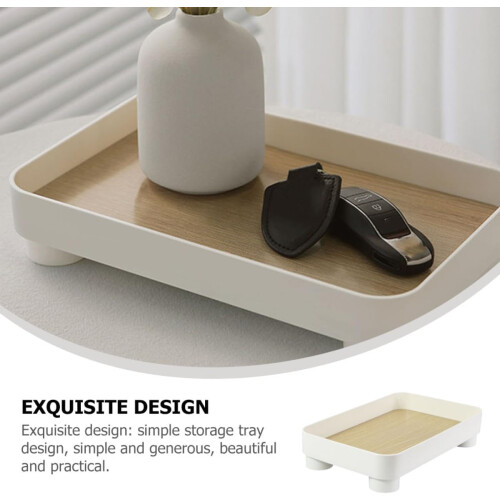 Multi-functional Abs Bathroom Storage Tray Sturdy Material, Small Dresser Tray 2