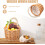 Eleganter, handlicher Weidenkorb mit Perlenmuster 3