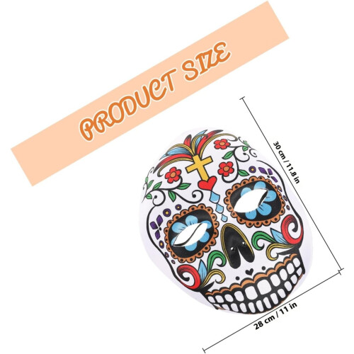 Μάσκα κρανίου Day of the Dead για άνδρες, κλασική ανδρική με διακοσμητικό σχέδιο κρανίου 1