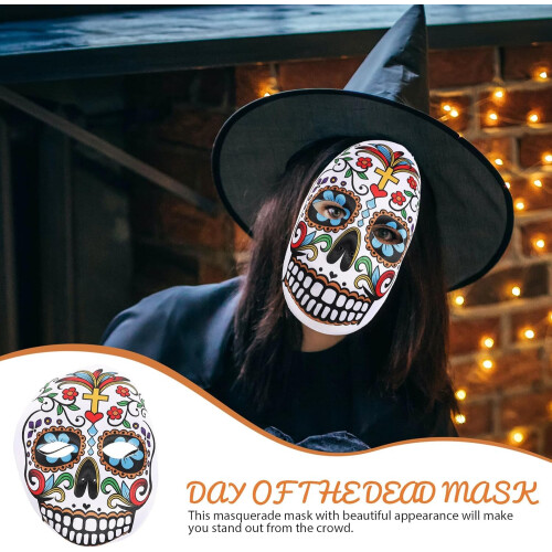 Μάσκα κρανίου Day of the Dead για άνδρες, κλασική ανδρική με διακοσμητικό σχέδιο κρανίου 2