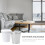 2pcs Mini White Iron Garbage Can with Lid Storage Pot Waste Storage Bin for Home Use Suitable 5
