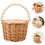 Eleganter, handlicher Weidenkorb mit Perlenmuster 7