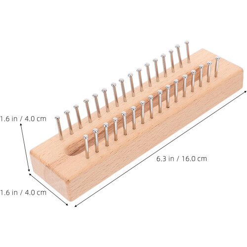 Ξύλινο σετ κασκόλ για πλεκτό αργαλειό για DIY μάλλινο ύφασμα με βελονάκι 1