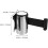 Wall Mounted Retractable Belt Barrier Crowd Control Safety Tape Black Strap Silver Case 2